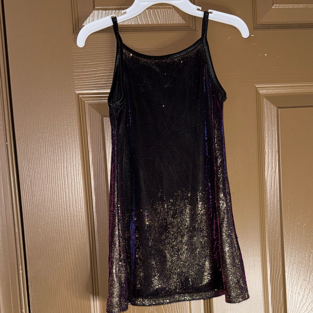Art Class Black and Gold Shimmer Dress